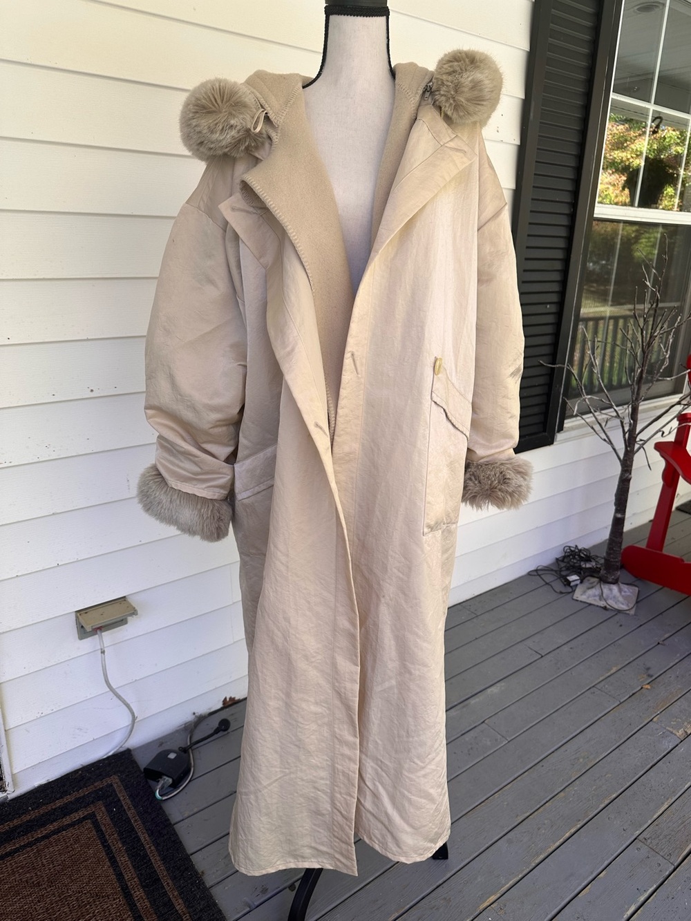 Linda Lundstrom - Women’s, La Parka, Vintage, 80’s, Cream, Size M